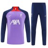 Liverpool Purple Version Training Sweatshirts Quarter-zip 2023-24 Für Kinder